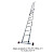 KRAUSE CORDA drabina rozsuwana 2x8